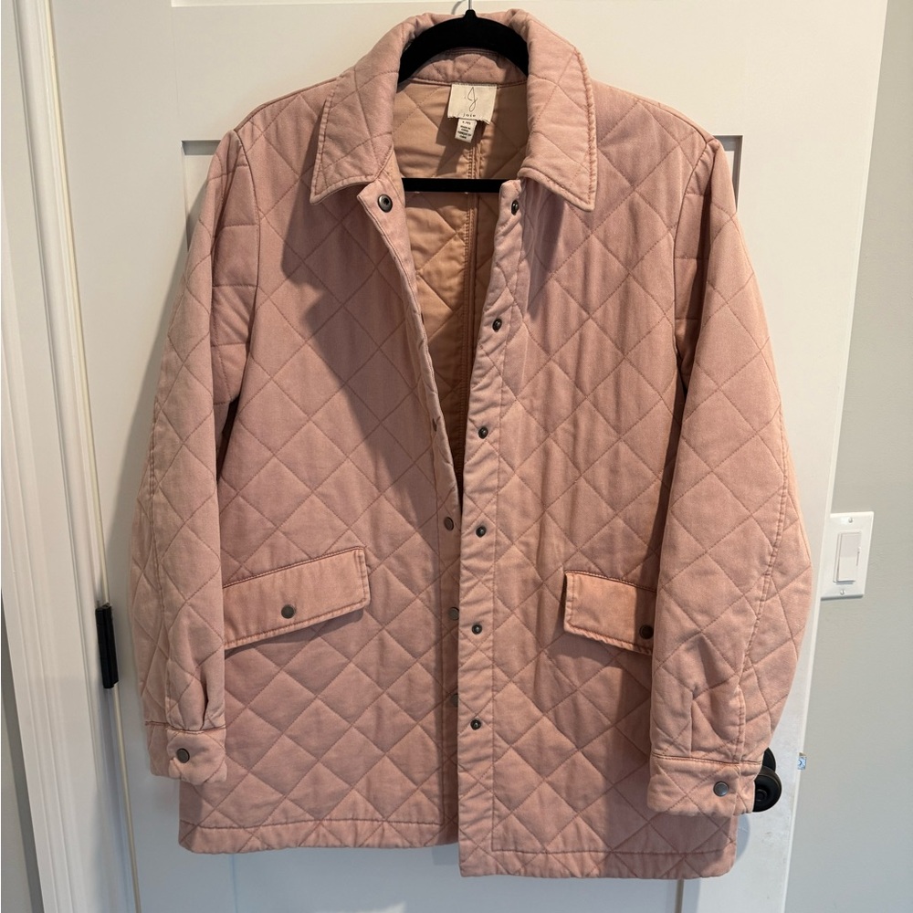 Joie Pink Quilted Barn Jacket